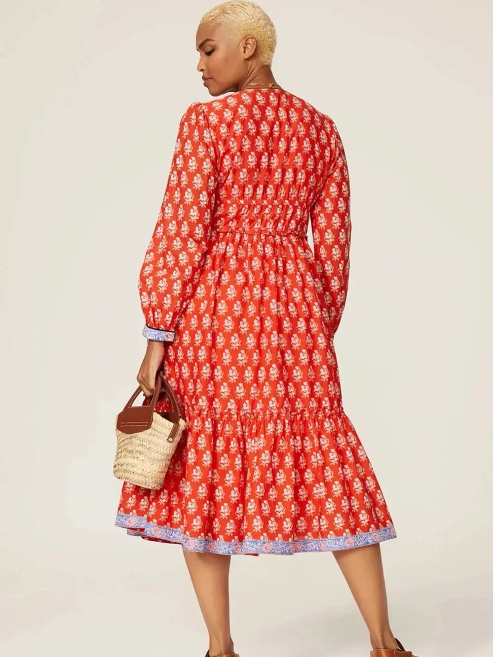 J.Crew Button-up Tiered Midi in Cerise Cove Red 100% Cotton Dress Size 0 $148